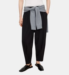 Pantalon jogger plissé avec modal Adolfo Dominguez