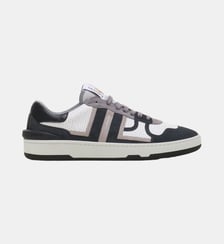 Sneakers Clay En Cuir Perforé Et Suède Lanvin