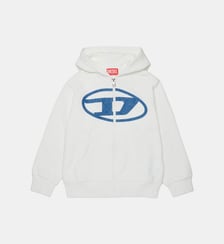 Sweat à capuche avec logo Diesel Kids