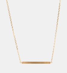 Collier Anagramme godronné sur chaîne. JEM