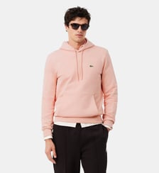 Sweatshirt à capuche molleton de coton Lacoste