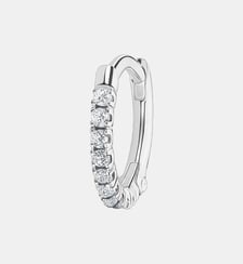 Créole unique Pierres blanches argent Thomas Sabo