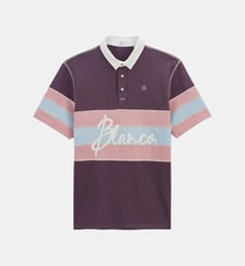 Polo manches courtes en jersey de coton coutures overlock Serge Blanco