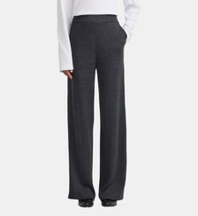 pantalon large en laine Agnès b.