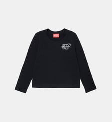 T-shirt manches longues avec logo Diesel Kids
