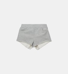 Short en molleton avec logo Marni