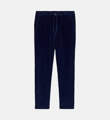 Pantalon 557 en velours côtelé stretch à taille élastiquée Serge Blanco