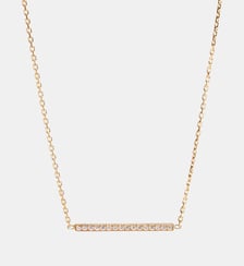 Collier Anagramme ruban plat sur chaine. JEM