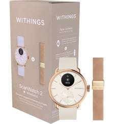 Montre santé ScanWatch 2 Rose Gold 38mm + bracelet milanese offert Withings