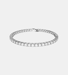 Bracelet Tennis Matrix, Doré à l’or 18 carats (750/1000) Swarovski
