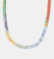 Collier chaine serpent Balagane imprimé mosaïque Balaboosté