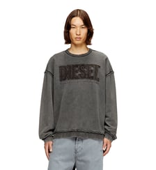 Sweat-shirt en coton avec logo appliqué Diesel