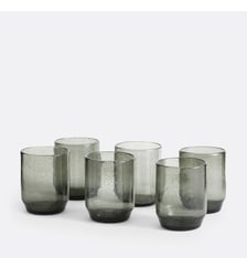 Lot de 6 verres à eau en verre bullé La Redoute Interieurs