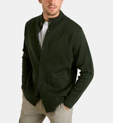 Cardigan droit Gabie Trapani laine mélangée -Bleu marine-M Cala 1789