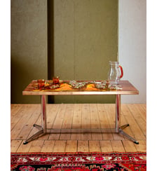 Table basse en métal et céramique Donna N°883- Produit chiné Debongout