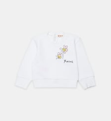 Sweat-shirt à col rond avec logo Marni