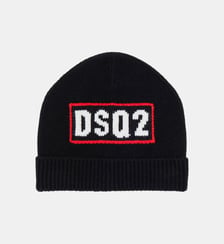 Bonnet en laine avec logo DSQ2 Dsquared2