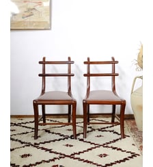 Paire de chaises en bois Claude N°974- Produit chiné Debongout