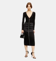 Robe midi côtelée avec poches cargo Diesel