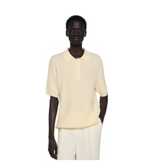 Polo en coton effet gauffré Sandro