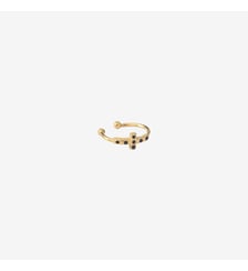 Bague d'oreille dorée cristal - athena Caroline Najman