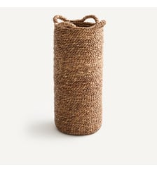 Panier à linge tressé, en jacinthe d'eau, hauteur 72 cm AM.PM