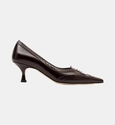 Andrew - Escarpins En Cuir Brossé Bordeaux Parallèle
