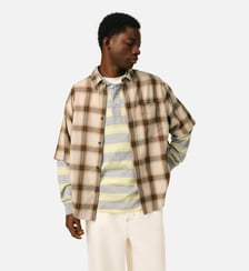 Chemise Boxy À Carreaux Ami De Coeur En Toile AMI Paris