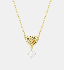 Pendentif Lifelong, Cœur, Doré à l’or 18 carats (750/1000) Swarovski