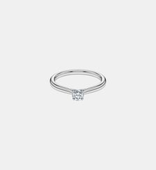 Bague solitaire Eternity, Diamants de synthèse 0,25 ct tw, Forme ronde, Argent sterling Swarovski