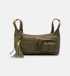 Sac à main zippé multipoches S premier flirt en cuir signature Lancel