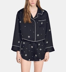 Short brodé perles et strass Sandro