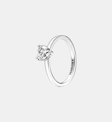Bague Solitaire Cœur Scintillant Pandora