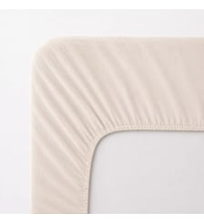 Drap housse b30 gaze de coton lavé uni blanc Malia neige Garnier Thiebaut