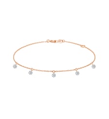Bracelet 360° - 5 diamants, poids total 0,50ct approx. - Or rose 750‰ La Brune & La Blonde