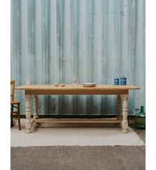 Grande table à manger en bois Romy N°1360- Produit chiné Debongout