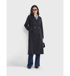 manteau Bristol en nylon noir Agnès b.