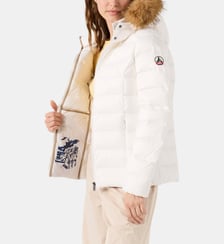 Doudoune cintrée à capuche Luxe grand froid matelassée déperlante
 Jott