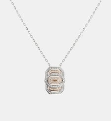 Collier Petite My Way Or Rose, Argent & Diamants Statement