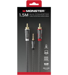 Câble Jack/RCA 3.5MM/2 RCA 1.5M Monstercable