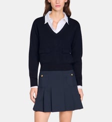 Pull en laine à col V Sandro