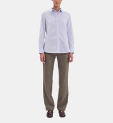 Chemise Martin coton bleu ciel Ines de la Fressange Paris