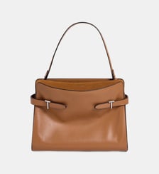 Sac à main moyen modèle Emie en cuir lisse et nubuck Le Tanneur
