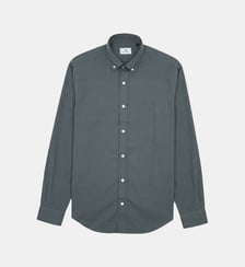 Chemise manches longues en coton avec poche poitrine ronde Serge Blanco