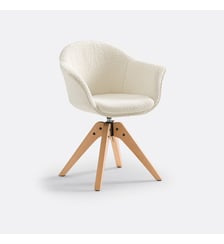 Fauteuil de bureau rotatif bouclette La Redoute Interieurs
