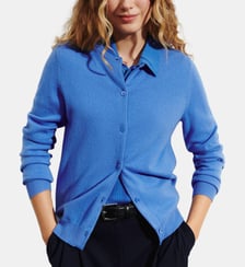 Cardigan droit en cachemire 2 fils Bompard