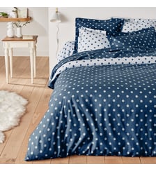 Housse de couette flanelle imprimée pois La Redoute Interieurs