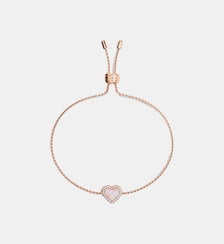 Bracelet Ajustable Cœur Nacre Rose APM Monaco