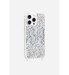 Coque de téléphone paillettes holographiques avec anneaux pour iPhone 16 Pro Max La Coque Française