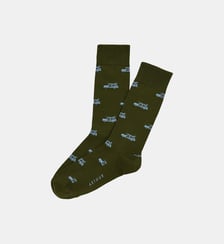 Chaussettes en fil d'écosse - Surf Kaki Arthur